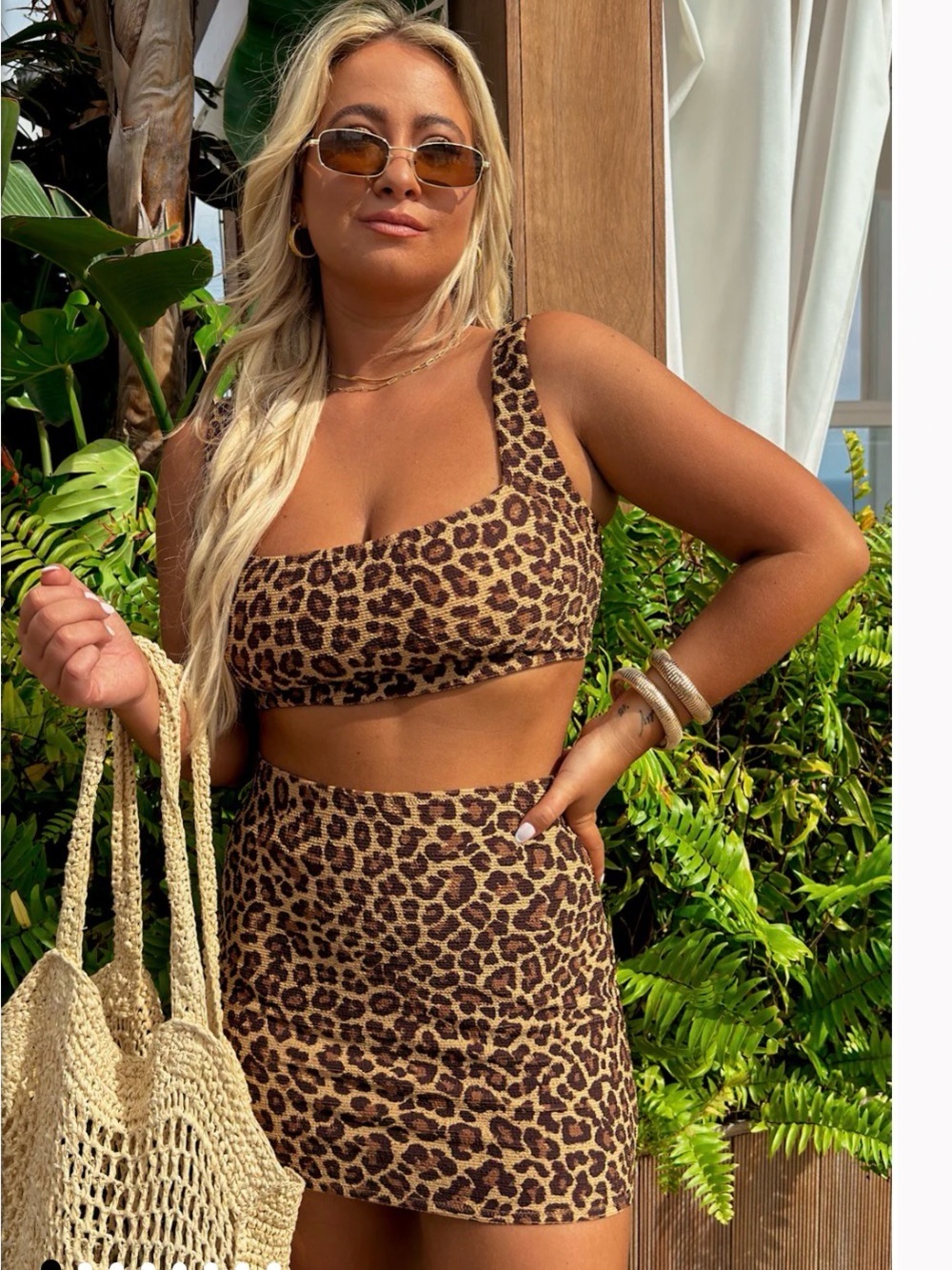 Show Me Your Mumu Mary mini skirt Leopard contour scrunch cover up